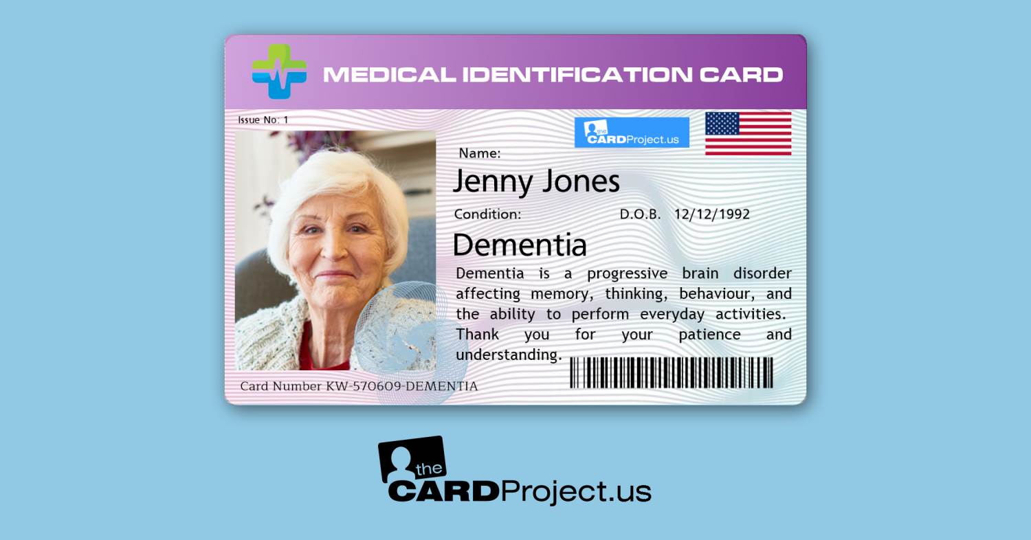 Dementia Premium Medical Card (FRONT)